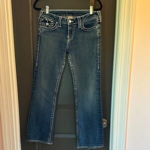 True Religion Disco Billy Bootcut Jeans with Crystals SZ 30